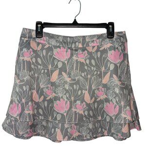 ⛳ Lady Hagen Women’s Tiered Floral Golf Skort - Size 8 - EUC - Gray Floral ⛳